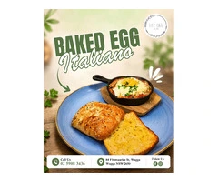 Baked Egg Italiano – Authentic Italian Breakfast at Fitz Cafe