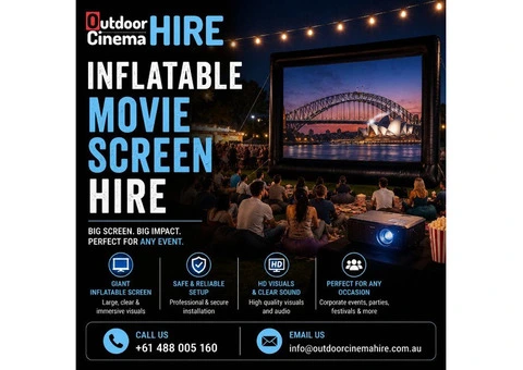 Inflatable Movie Screen Hire for Outdoor Events and Movie Nights