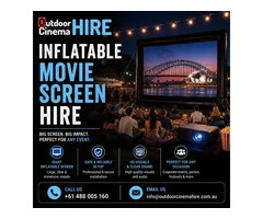 Inflatable Movie Screen Hire for Outdoor Events and Movie Nights