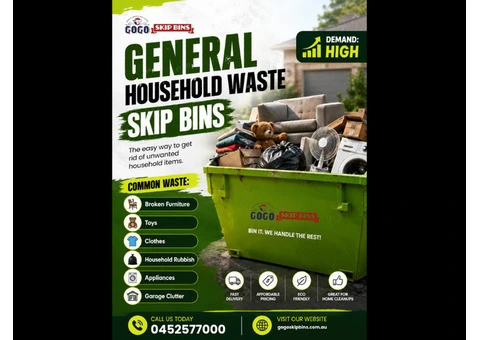 Cheap Skip Bin Hire Service in Adelaide | GoGo Skip Bins