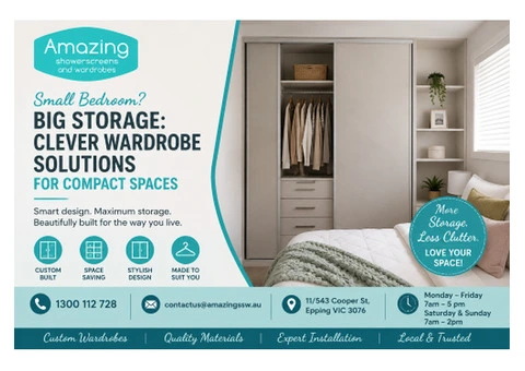 Amazing Shower Screens & Wardrobes – Custom Glass & Storage Solutions