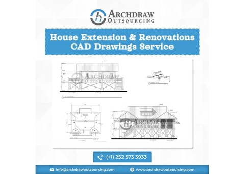 Hire Expert House Extension CAD Drawing Services in USA