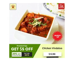 Get 20% off on your 1st Order @ Tandoori Hut on High