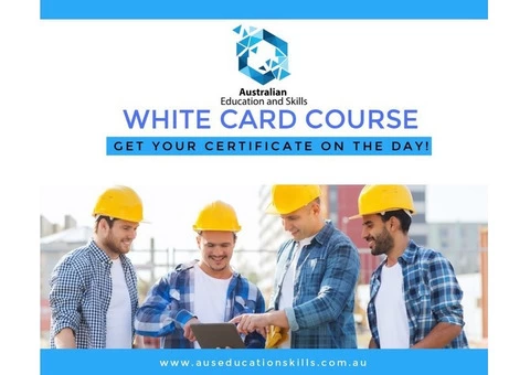 White Card Course Certificate on the day!