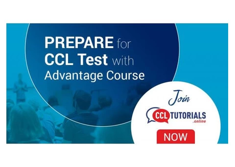 Prepare for CCL Test with Advantage Course. Join CCL Tutorials now