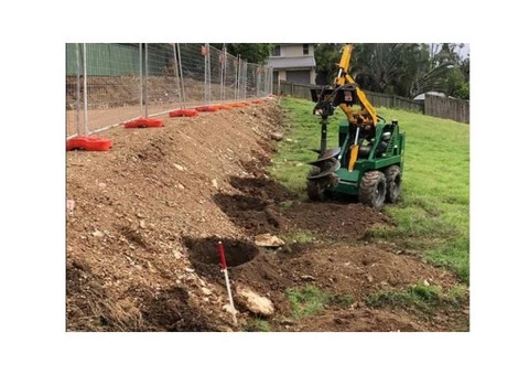 Auger Post Pole Hole Trees Digging Excavation Mini Dingo Like Bobcat Rogers Little Loaders 03 - 1/5