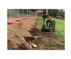 Auger Post Pole Hole Trees Digging Excavation Mini Dingo Like Bobcat Rogers Little Loaders 03