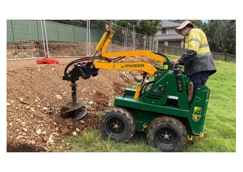 Auger Post Pole Hole Trees Digging Excavation Mini Dingo Like Bobcat Rogers Little Loaders 03 - 2/5