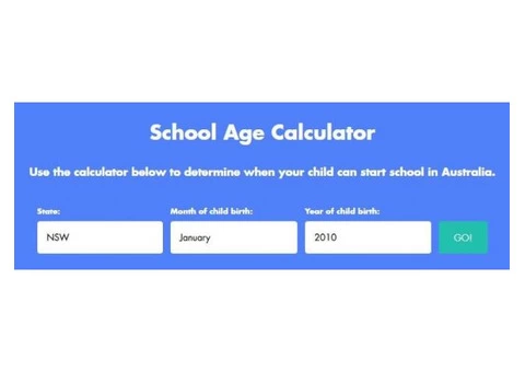 School Age Calculator Australia