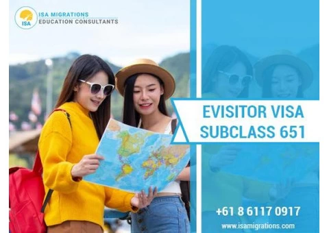 Travel To Australia With Evisitor Subclass 651