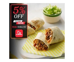 Grab your tasty Mexican dishes at Zambrero Ashmore get - 5% off