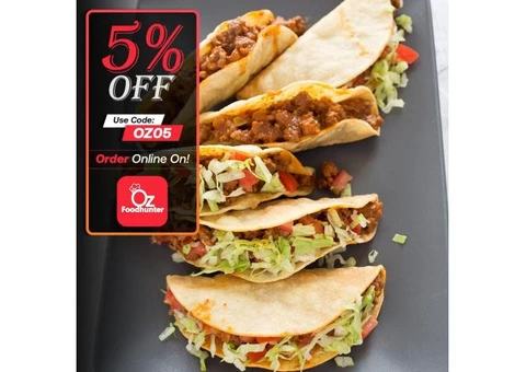 Grab your tasty Mexican dishes at Zambrero Ashmore get - 5% off - 2/3