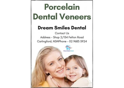 Get a Beautiful Smile with Porcelain Dental Veneers at Dream Smiles Dental
