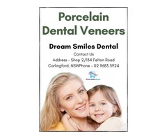 Get a Beautiful Smile with Porcelain Dental Veneers at Dream Smiles Dental