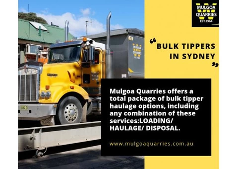Bulk Haulage Transport Services in Sydney | Mulgoa Quarries