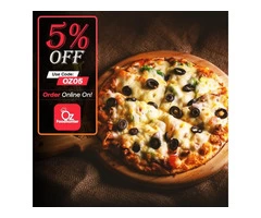 Grab your tasty Pizza dishes at Euro Pizza get - 5% off