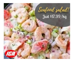 This Monday, fall in love with our Deeelicious seafood salad!