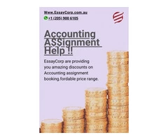 Book six Acconting assignments and pay just for five