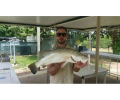 Ollie gets a lovely 75 CM Barramundi