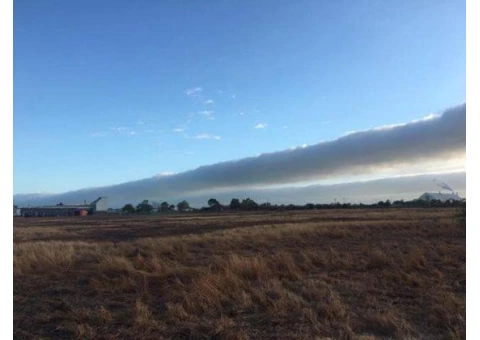 Morning glory cloud passing over Karumba this morning