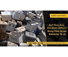 Capitalise on the Scrap Batteries - Sell it Now!