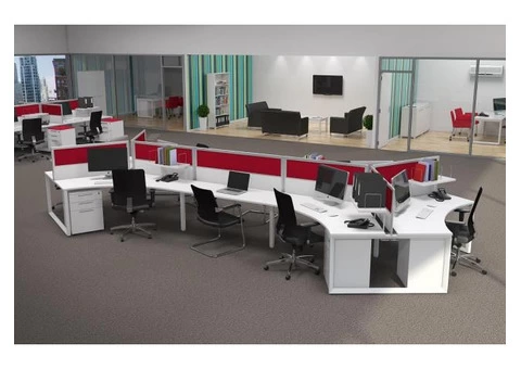 Modular Desk Systems & Workstations - 3/4