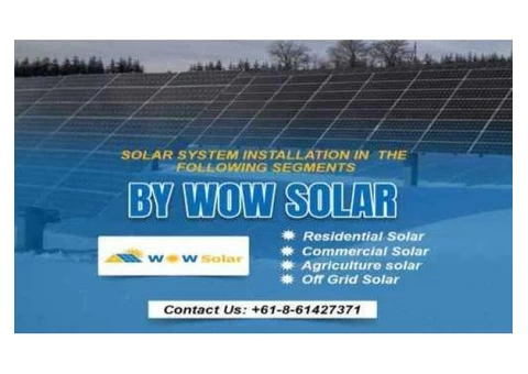 Save more with Solar: Attractive residential commercial solar deals by WOW Solar