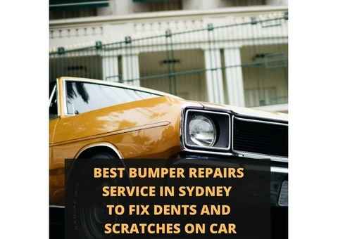 Best Bumper Repairs Service in Sydney to Fix Dents and Scratches on Car