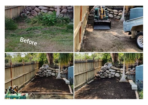 Spreading Topsoil Projects - Rogers Little Loaders. - 4/5