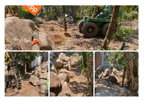 Wall Fencing Builder Services - Rogers Little Loaders. - 1/3