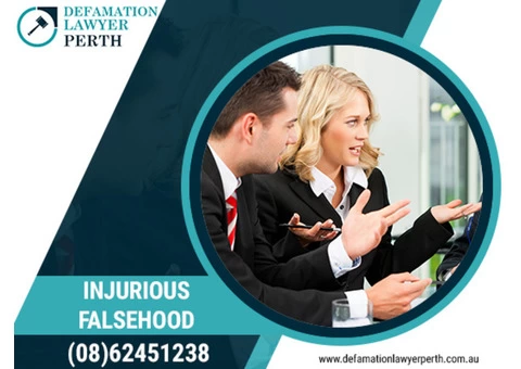 Get best legal advice from injurious falsehood lawyers Perth