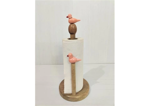 wooden tissue roll holder