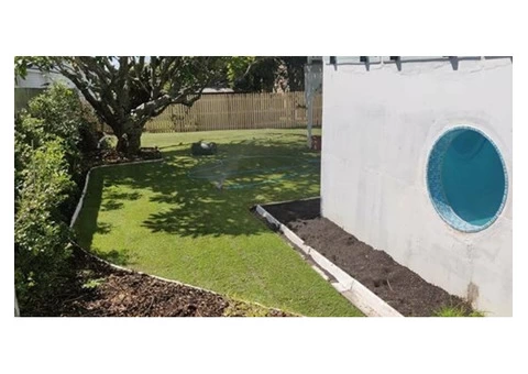 312 Square meter re-turfing Project on April 12 - Rogers Little Loaders. - 1/4