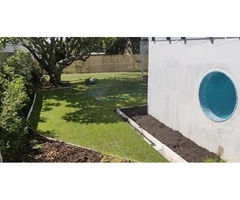 312 Square meter re-turfing Project on April 12 - Rogers Little Loaders.