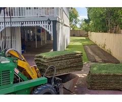 Need to lay some turf project, 20 April 2020 - Rogers Little Loaders.