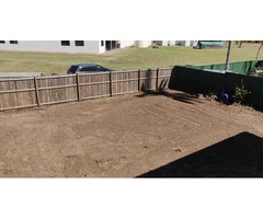 Backyard clearing on May 3 in Ipswich - Rogers Little Loaders