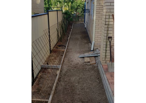 Concrete path and stormwater drainage - Rogers Little Loaders - 3/7