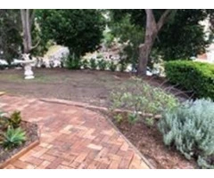 Returfing and PavingProject -  Frontyard and side entrance