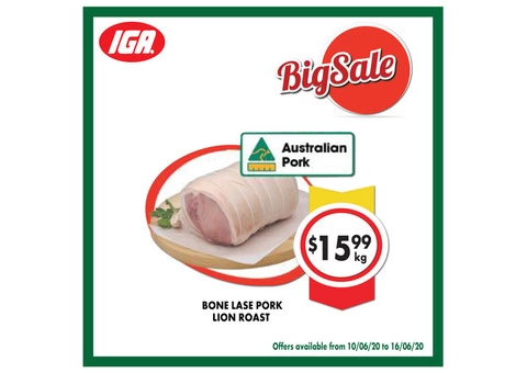Grocery item For Sale IGA Ravenswood