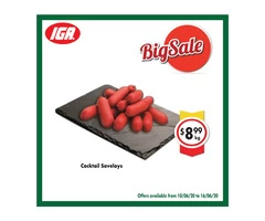 Grocery item For Sale IGA Ravenswood