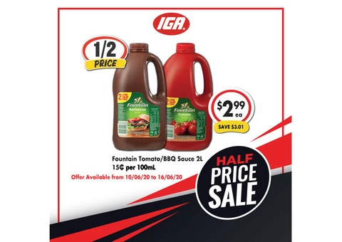 Grocery item For Sale IGA Ravenswood