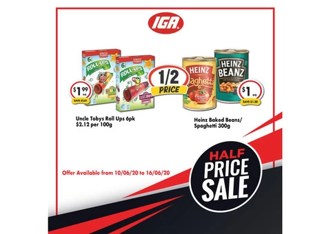 Grocery item For Sale IGA Ravenswood