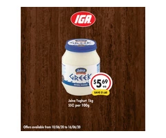 Grocery item For Sale IGA Ravenswood