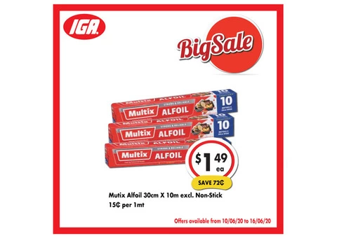Grocery item For Sale IGA Ravenswood