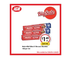 Grocery item For Sale IGA Ravenswood