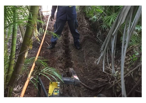 Trenching for electrical cable - Rogers Little Loaders. - 8/8