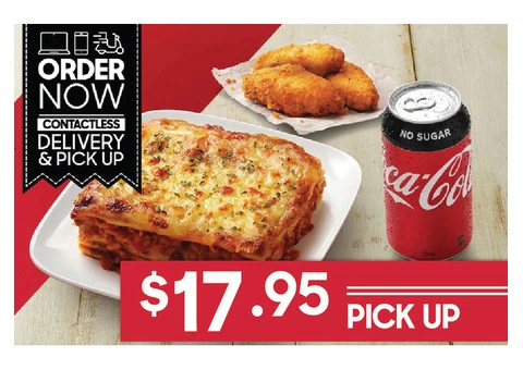 Pasta Wings Meal For Sale Pizza hut Orange