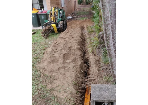 Electrical Cable Trenching Services - Rogers Little Loaders.