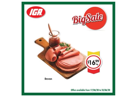 Grocery item For Sale IGA Ravenswood