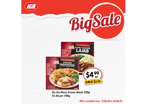Grocery item For Sale IGA Ravenswood